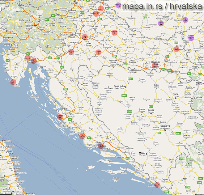 Mapa Hrvatske